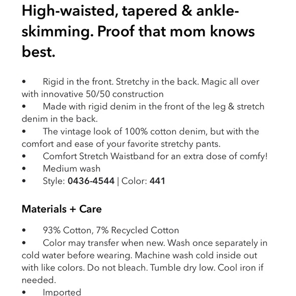 LIKE NEW American Eagle Mom Jeans Size 4 - Picture 11 of 11